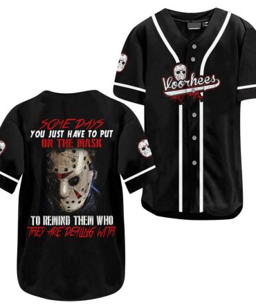 Unique Horror Mask Baseball Jersey - Stand Out Style For Fans! Perfect Gift Idea!