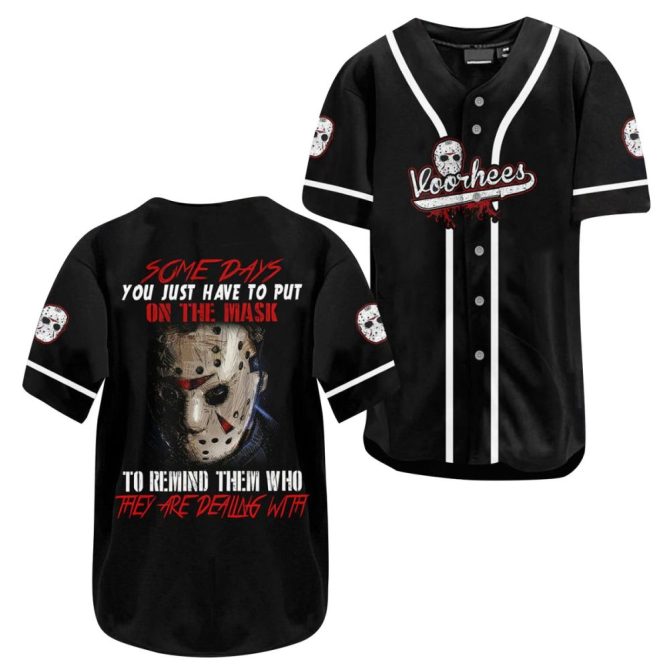 Unique Horror Mask Baseball Jersey - Stand Out Style For Fans! Perfect Gift Idea!