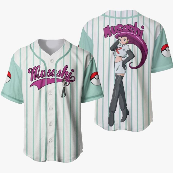 Stylish Musashi Baseball Jersey – Anime-Inspired Design With Iconic Character Art