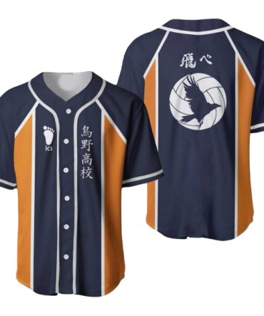 Karasuno Volleyball Anime Jersey – Short Sleeve Cosplay Shirt For Fans
