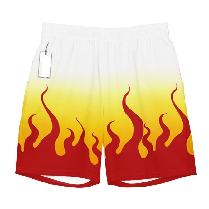 Men'S Fire Flame Swim Shorts - Bold Beachwear For Summer Fun & Style - Image 3