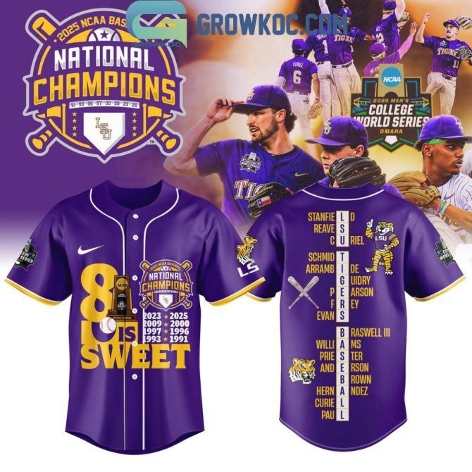 Celebrate With Lsu Tigers 2025 Champions Jersey – Limited Edition Fan Gear!