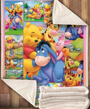 Cozy Winnie The Pooh Fleece Blanket – Soft, Colorful & Perfect For Kids' Rooms!