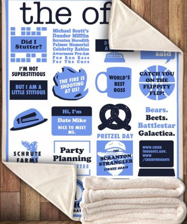 Cozy 'The Office' Quotes Blanket - Perfect Gift For Fans, Super Soft Throw For Couch And Bed