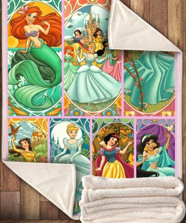 Cozy Princess Blanket - Soft Fleece Throw With Vibrant Fairytale Designs For Kids