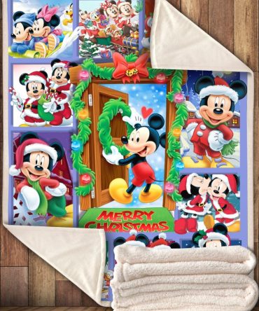 Cozy Holiday Blanket With Festive Cartoon Characters - Perfect Christmas Gift!