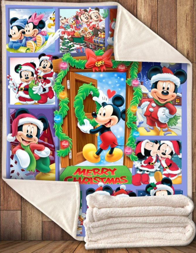 Cozy Holiday Blanket With Festive Cartoon Characters - Perfect Christmas Gift!
