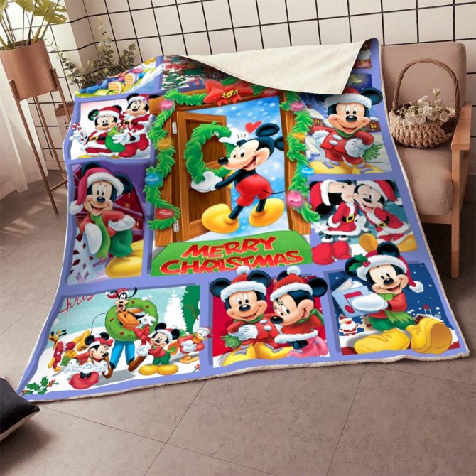 Cozy Holiday Blanket With Festive Cartoon Characters - Perfect Christmas Gift! - Image 2