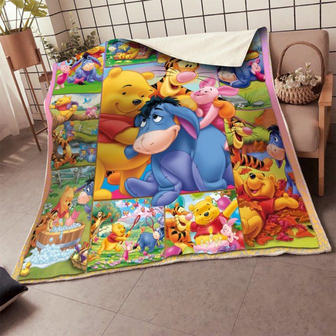 Cozy Winnie The Pooh Fleece Blanket – Soft, Colorful & Perfect For Kids' Rooms! - Image 2