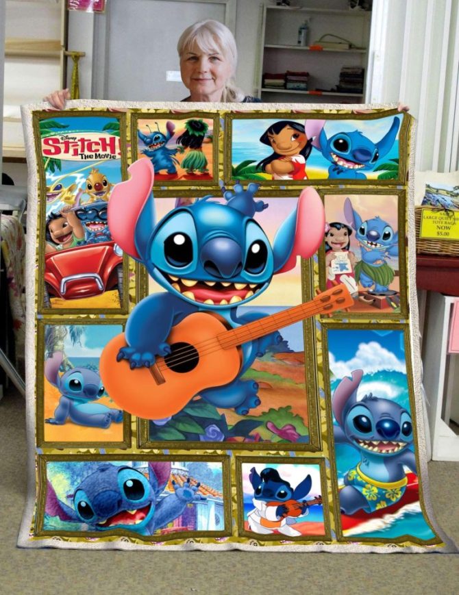 Cozy Disney Stitch Fleece Blanket - Vibrant & Soft For Kids & Fans - Perfect Gift! - Image 2