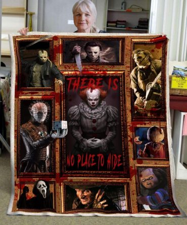 Cozy Horror Movie Quilt Blanket - Iconic Killer Characters For Fans