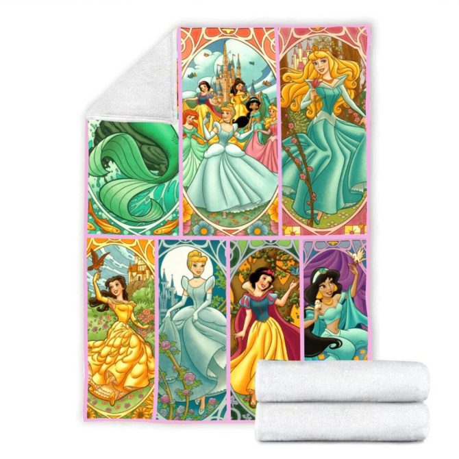 Cozy Princess Blanket - Soft Fleece Throw With Vibrant Fairytale Designs For Kids - Image 4