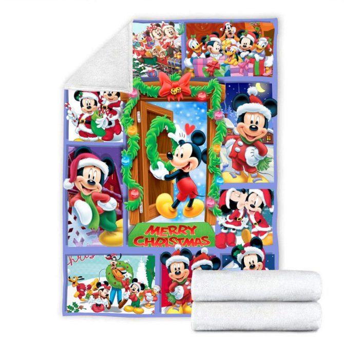 Cozy Holiday Blanket With Festive Cartoon Characters - Perfect Christmas Gift! - Image 4