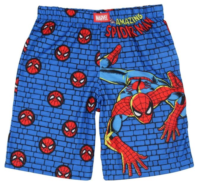 Kids' Marvel Spider-Man Shorts - Vibrant Blue, Comfy & Fun For Playtime Adventures!