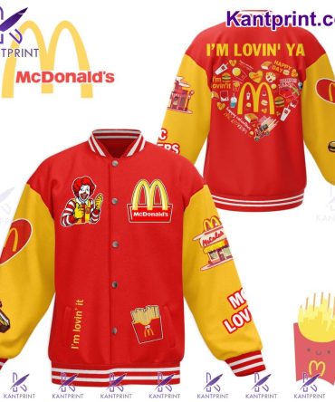 Retro Mcdonald'S Varsity Jacket - Iconic Design, Bold Colors, Limited Edition Collectible!