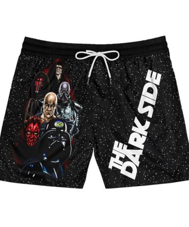 Dark Side Swim Trunks - Galactic Villains Men'S Shorts For Beach & Pool