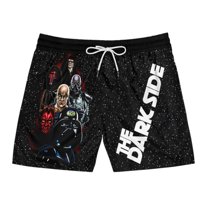 Dark Side Swim Trunks - Galactic Villains Men'S Shorts For Beach & Pool