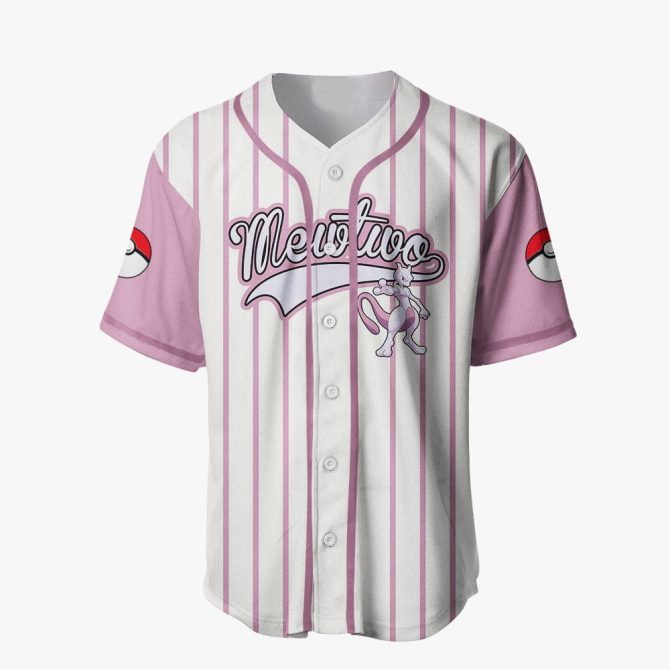 Stylish Mewtwo Baseball Jersey – Perfect Gift For Pokémon Fans! - Image 2