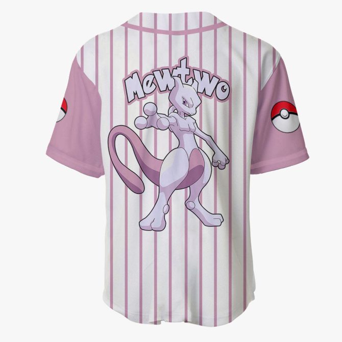 Stylish Mewtwo Baseball Jersey – Perfect Gift For Pokémon Fans! - Image 3