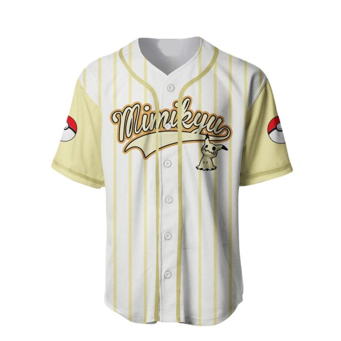 Mimikyu Baseball Jersey - Stylish Unisex Sports Apparel With Iconic Design - Image 2