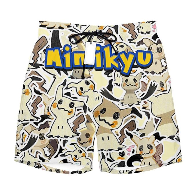 Fun Mimikyu Pattern Shorts For Kids - Comfortable & Stylish Summer Wear - Image 2