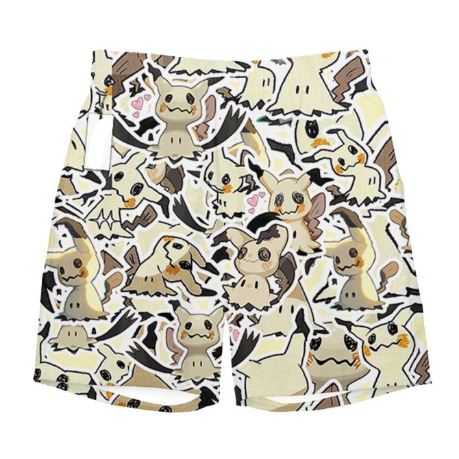 Fun Mimikyu Pattern Shorts For Kids - Comfortable & Stylish Summer Wear - Image 3