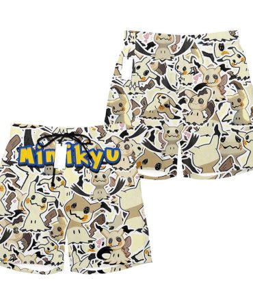 Fun Mimikyu Pattern Shorts For Kids - Comfortable & Stylish Summer Wear