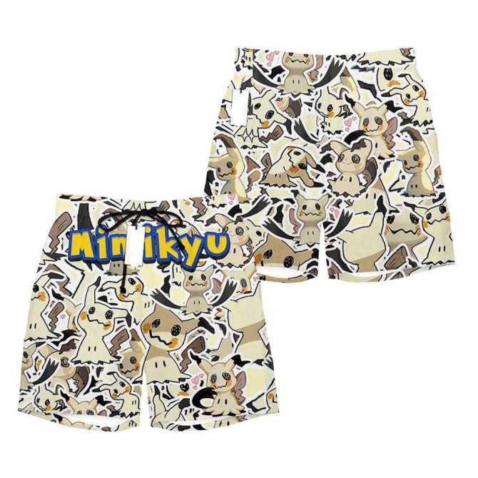 Fun Mimikyu Pattern Shorts For Kids - Comfortable & Stylish Summer Wear