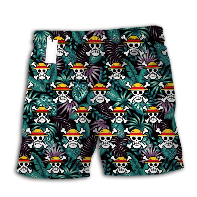 Vibrant Skull Pattern Board Shorts - Beachwear Essentials For Bold Style - Image 3