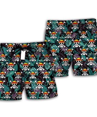 Vibrant Skull Pattern Board Shorts - Beachwear Essentials For Bold Style