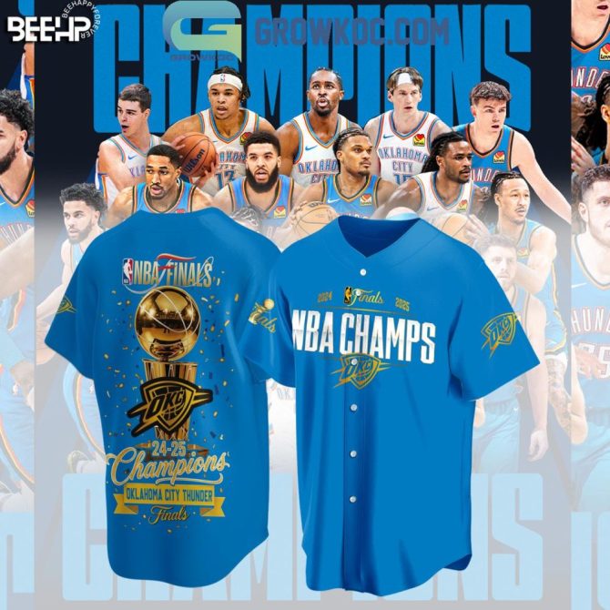 Oklahoma City Thunder Nba Champs 2024-25 Finals Jersey - Celebrate Victory!