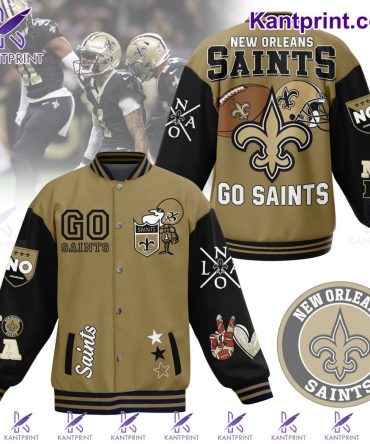 New Orleans Saints Varsity Jacket - Stylish & Warm Fan Gear For Game Day!