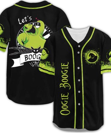 Oogie Boogie Baseball Jersey - Spooky Style For Halloween Fans - Limited Edition