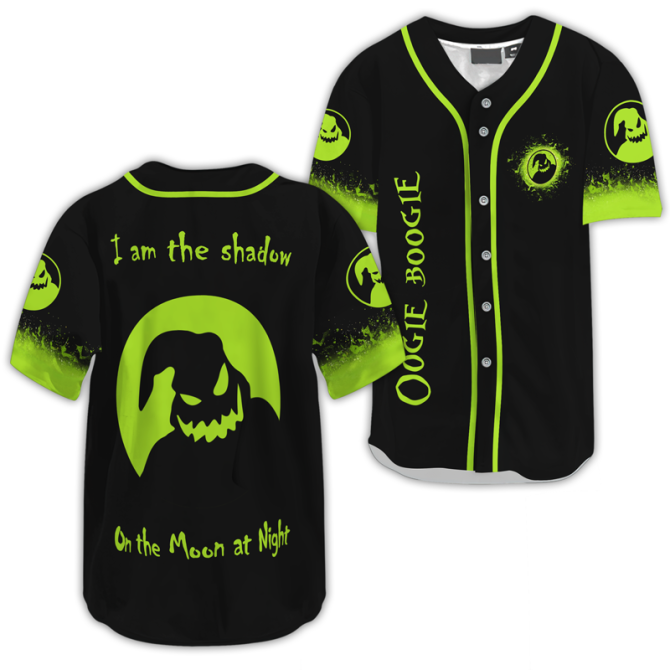 Oogie Boogie Baseball Jersey – Glow-In-The-Dark Halloween Shirt For Fans