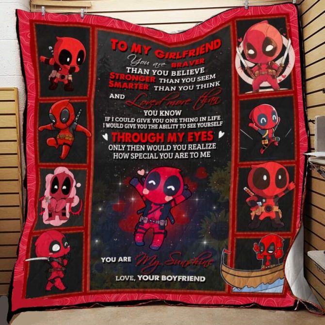 Cozy Girlfriend Blanket - Cute Superhero Design, Perfect Gift For Love & Comfort