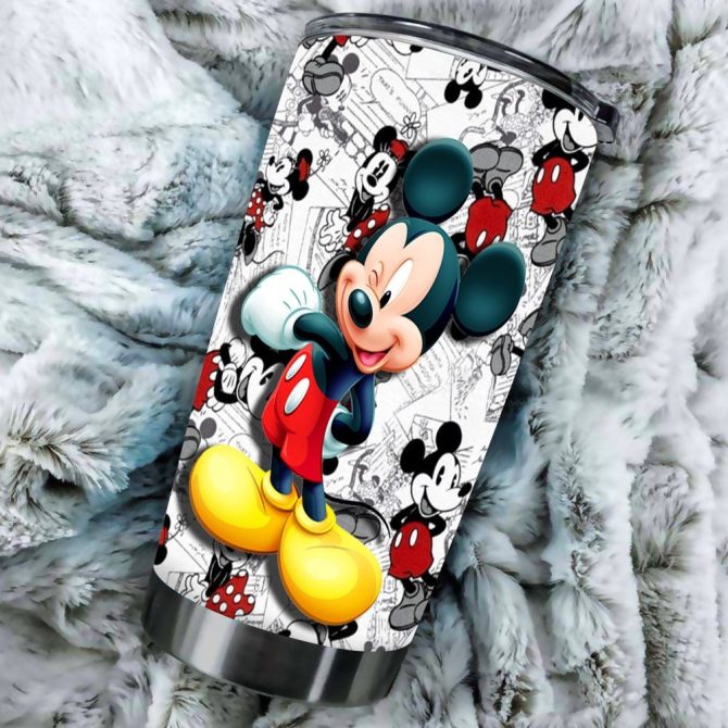 Disney Mickey Mouse Stainless Steel Tumbler - Double Wall Insulated, 20Oz, Perfect For Travel & Gifts - Image 2