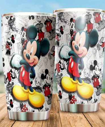 Disney Mickey Mouse Stainless Steel Tumbler - Double Wall Insulated, 20Oz, Perfect For Travel & Gifts