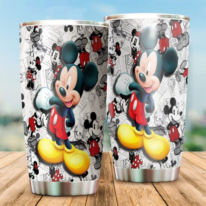 Disney Mickey Mouse Stainless Steel Tumbler - Double Wall Insulated, 20Oz, Perfect For Travel & Gifts