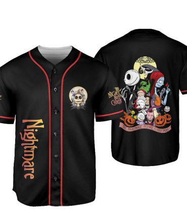 Nightmare Before Christmas Baseball Jersey - Spooky Style For Fans