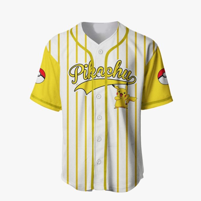 Electric Style: Pikachu Baseball Jersey – Perfect For Pokémon Fans! - Image 2