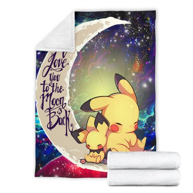 Cozy Pikachu Moon & Back Blanket – Perfect Gift For Pokemon Fans - Image 3