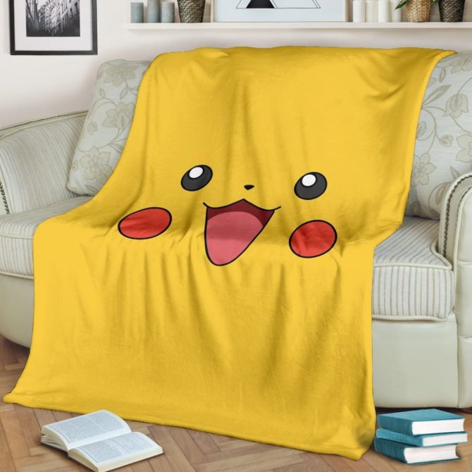 Cozy Pikachu Fleece Blanket - Soft, Warm & Perfect For Fans!