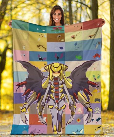Pkm Blanket Pkm Legendary Giratina Graphic Blanket Colorful
