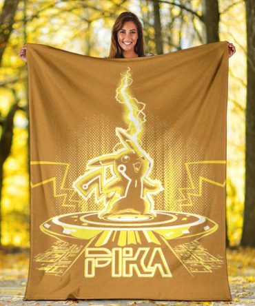 Cozy Pikachu Lightning Throw Blanket – Perfect For Pokémon Fans!