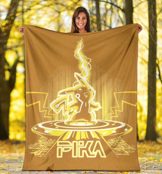Cozy Pikachu Lightning Throw Blanket – Perfect For Pokémon Fans!
