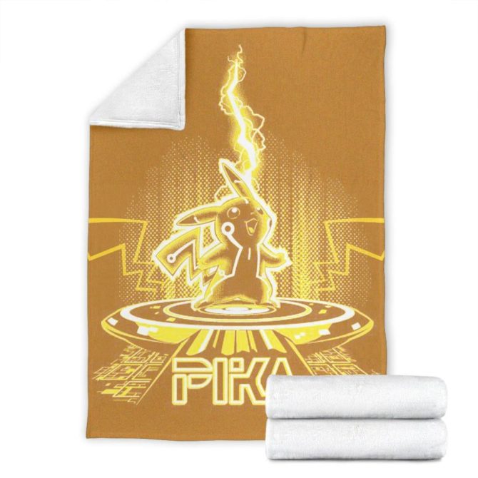 Cozy Pikachu Lightning Throw Blanket – Perfect For Pokémon Fans! - Image 3