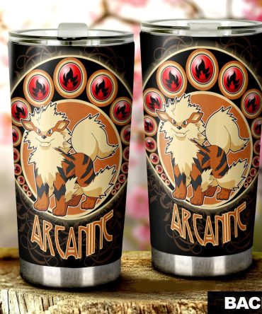 Sure! Here'S A High Ctr Product Title For Your Google Shopping Ad:

Arcanine Themed Stainless Steel Tumbler - Double Wall Insulated Travel Mug, 20Oz