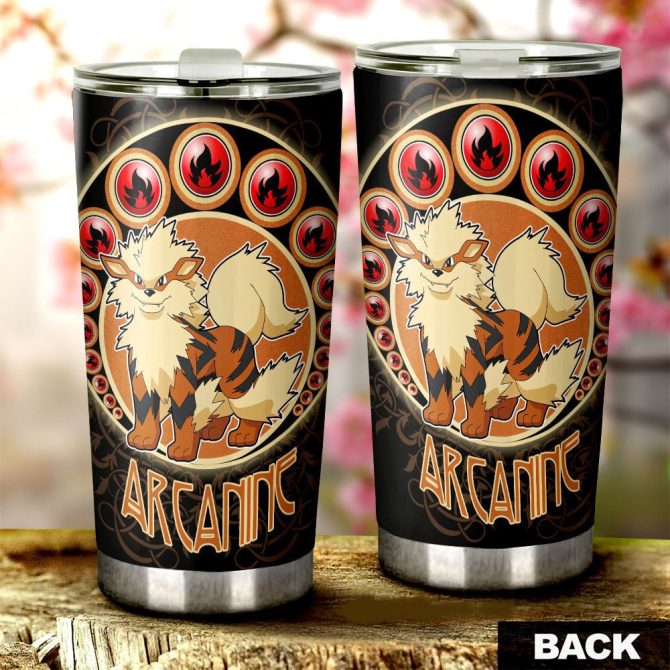 Sure! Here'S A High Ctr Product Title For Your Google Shopping Ad:

Arcanine Themed Stainless Steel Tumbler - Double Wall Insulated Travel Mug, 20Oz
