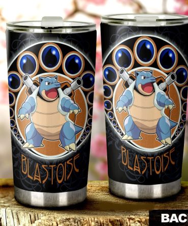 Blastoise Insulated Tumbler - 20Oz Stainless Steel Travel Mug For Pokemon Fans