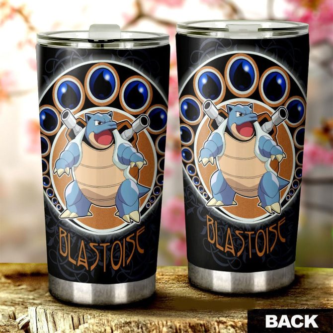 Blastoise Insulated Tumbler - 20Oz Stainless Steel Travel Mug For Pokemon Fans